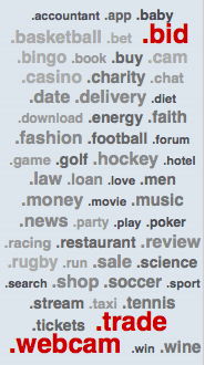 Right now register your new gTLDs